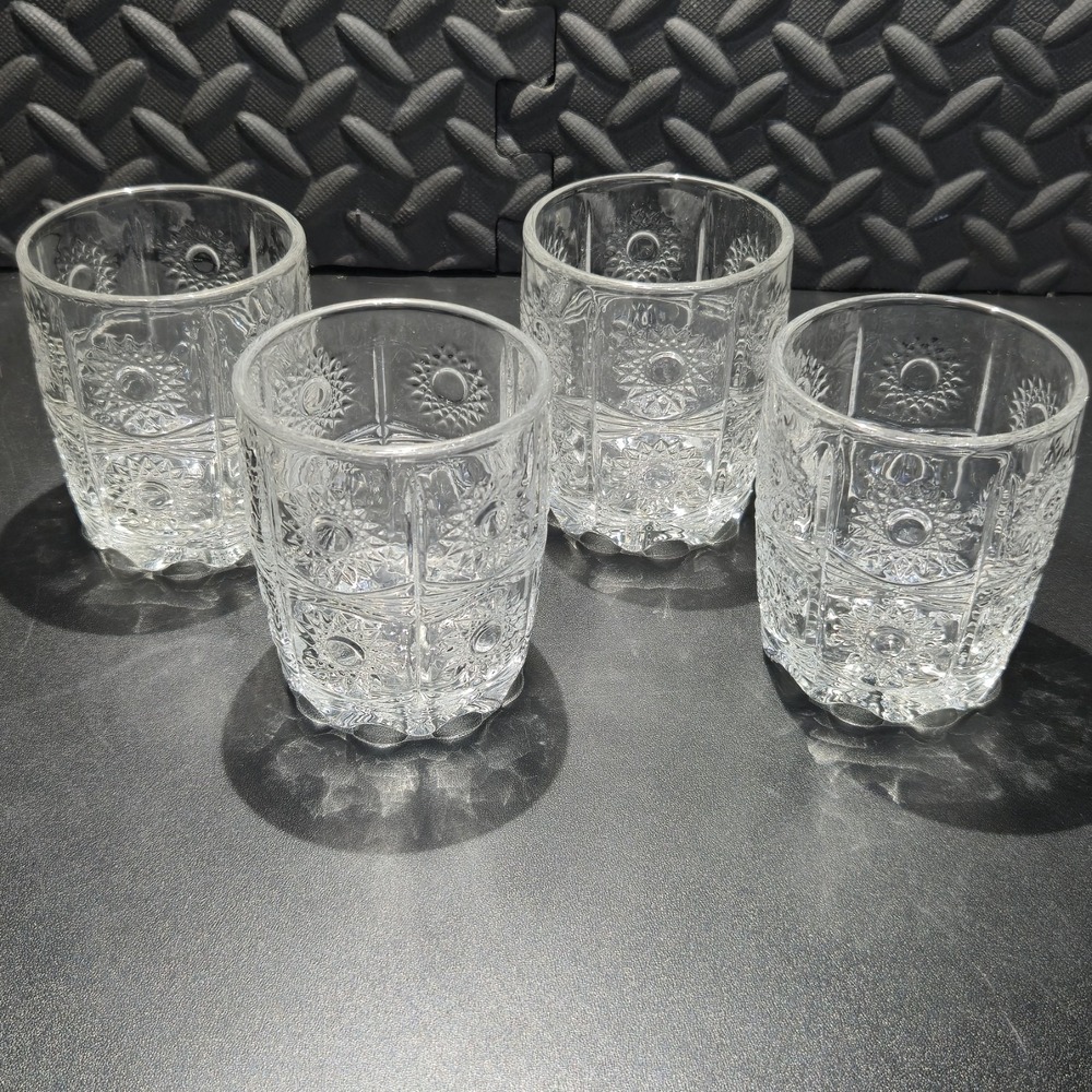 Godinger Whiskey Set Studio Crystal (4) Double Old Fashioned Glasses